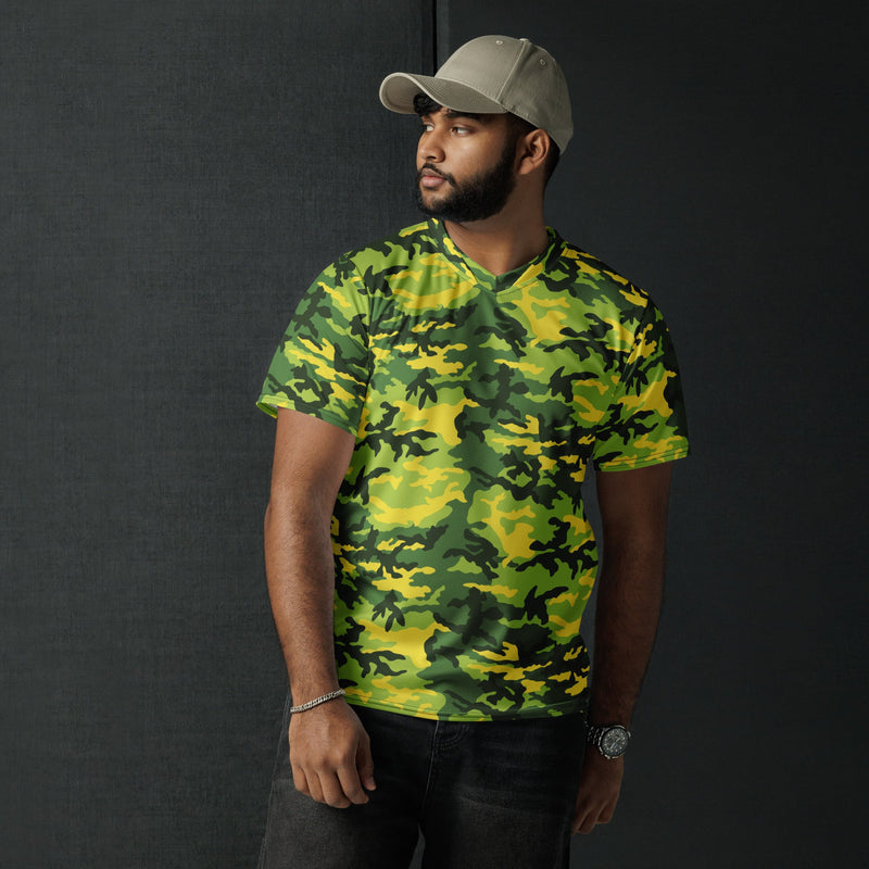 Classic M81 Yellow Jacket Safety CAMO Unisex Sports Jersey