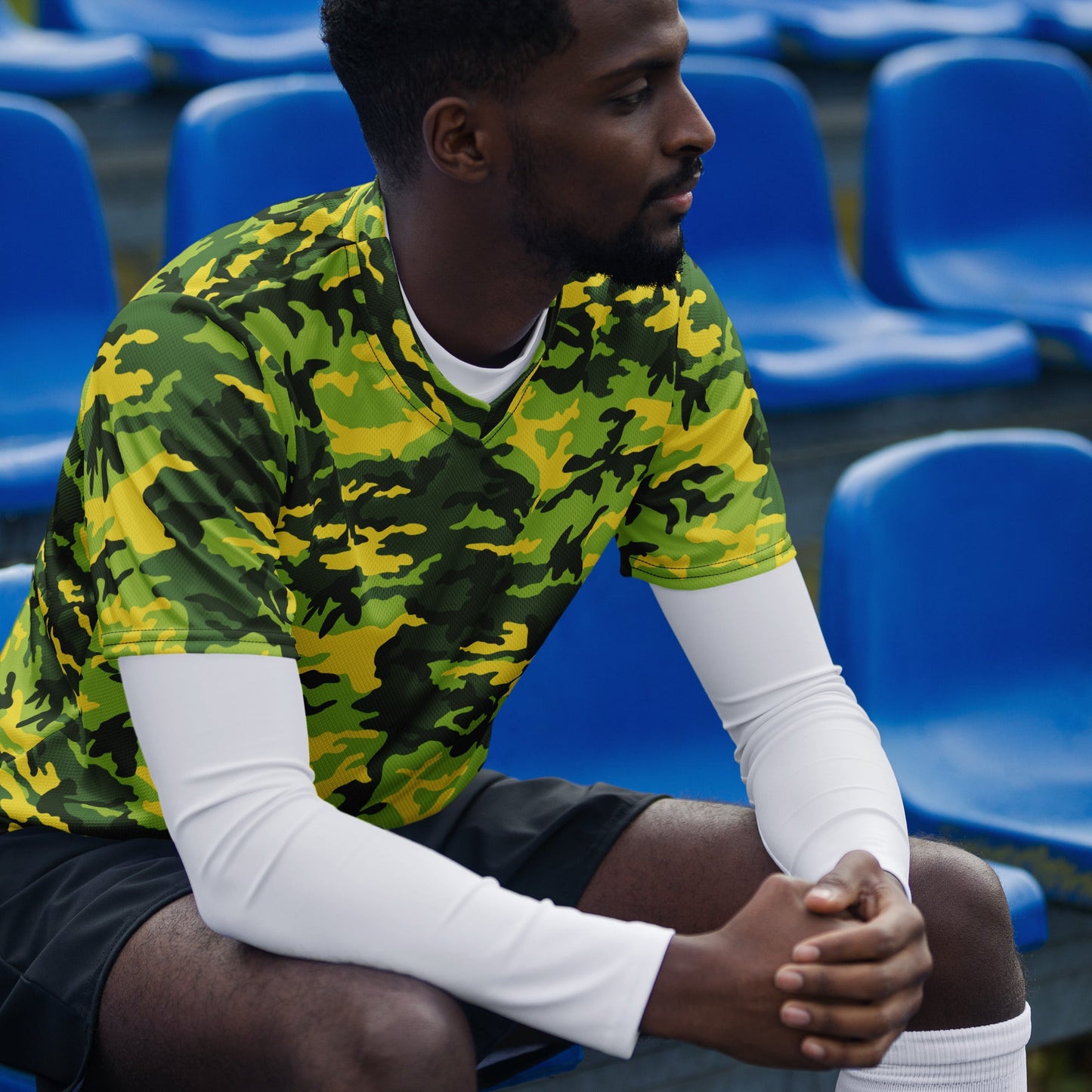 American M81 Yellow Jacket Safety CAMO Unisex Sports Jersey