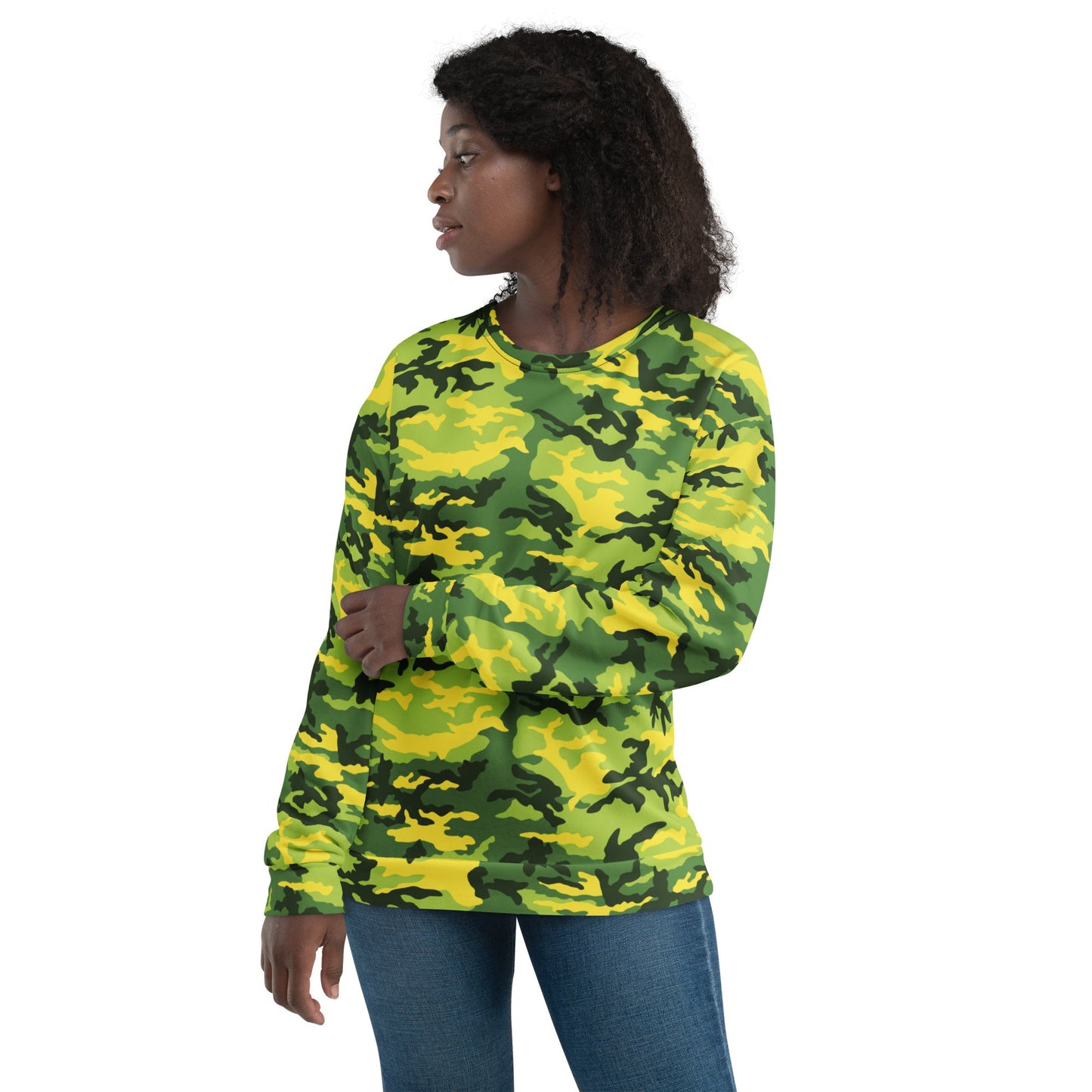 American M81 Yellow Jacket Safety CAMO Unisex Sweatshirt - Sweatshirts