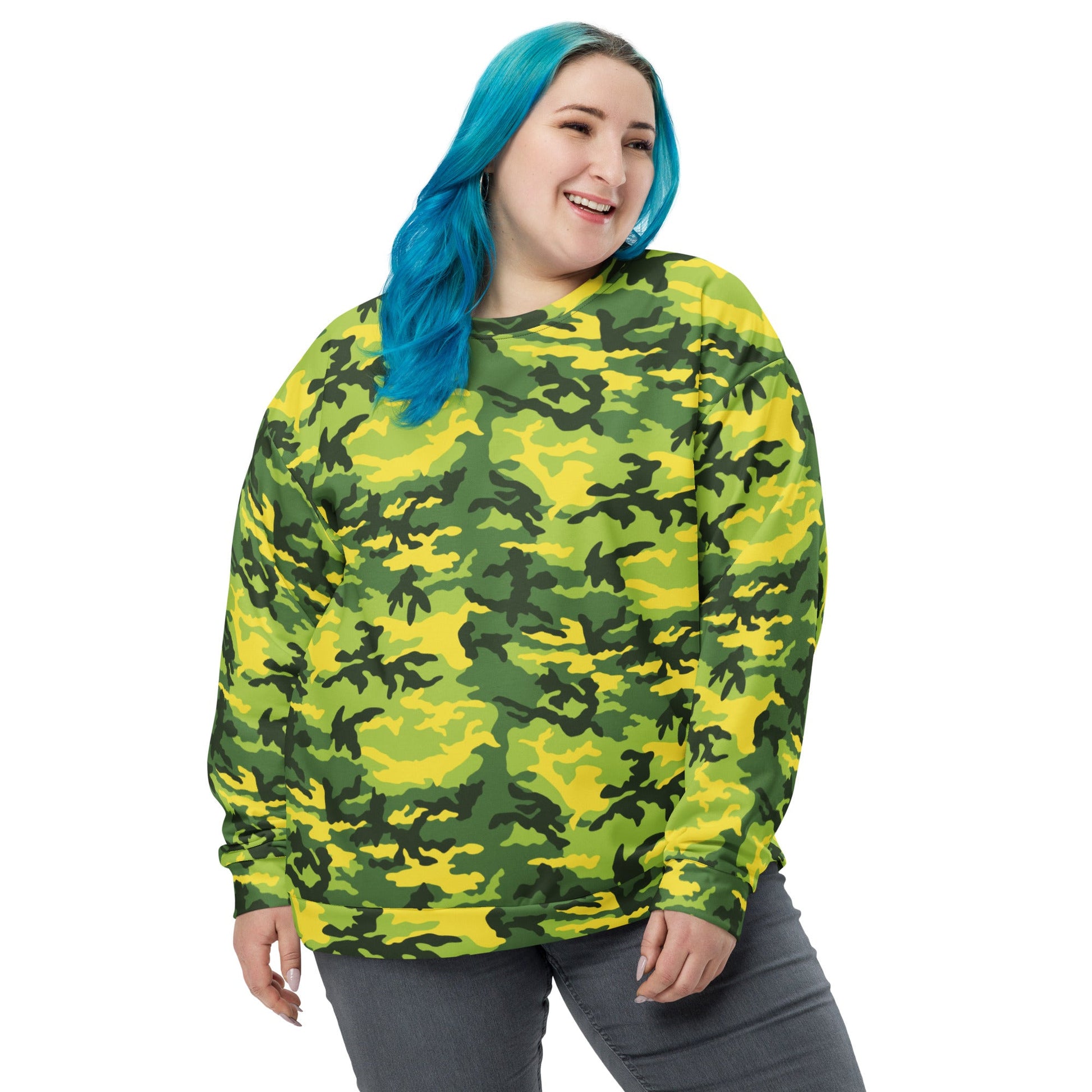 American M81 Yellow Jacket Safety CAMO Unisex Sweatshirt - Sweatshirts