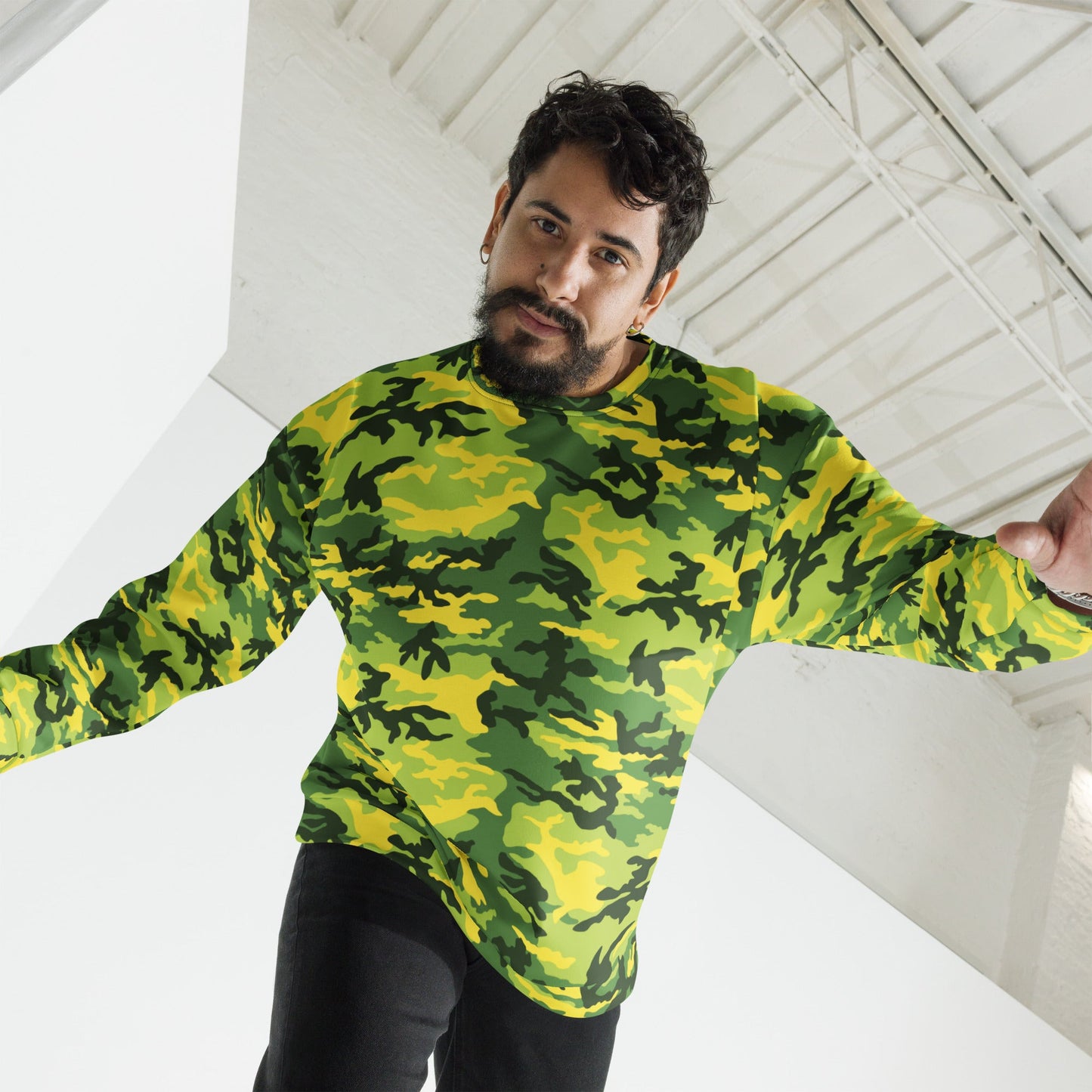 American M81 Yellow Jacket Safety CAMO Unisex Sweatshirt - Sweatshirts