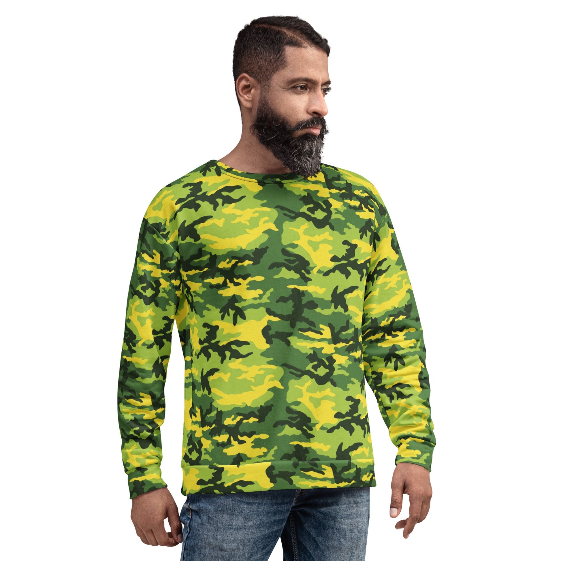American M81 Yellow Jacket Safety CAMO Unisex Sweatshirt - Sweatshirts