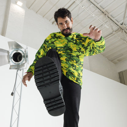 American M81 Yellow Jacket Safety CAMO Unisex Sweatshirt - Sweatshirts