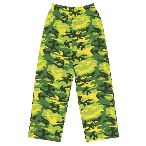 Classic M81 Yellow Jacket Safety CAMO Unisex Wide-Leg Leisure Pants - 2XS - Pant