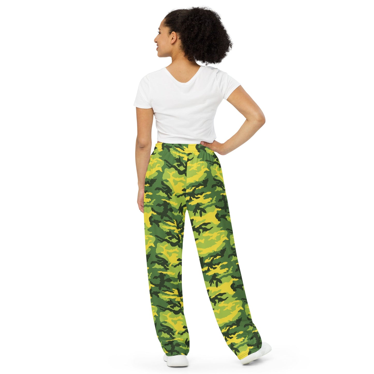 American M81 Yellow Jacket Safety CAMO unisex wide-leg pants - Wide-leg Pants