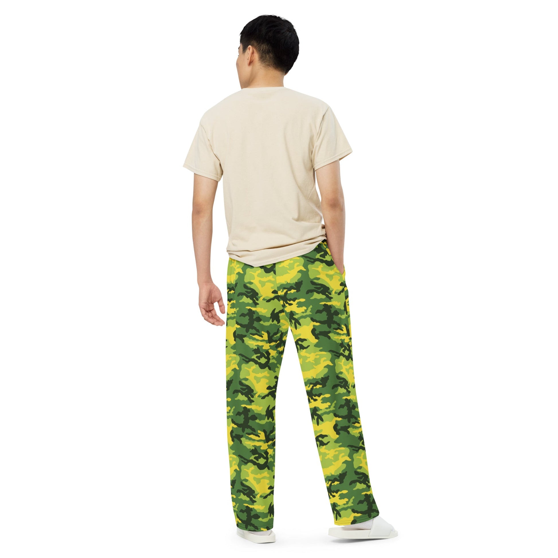 American M81 Yellow Jacket Safety CAMO unisex wide-leg pants - Wide-leg Pants