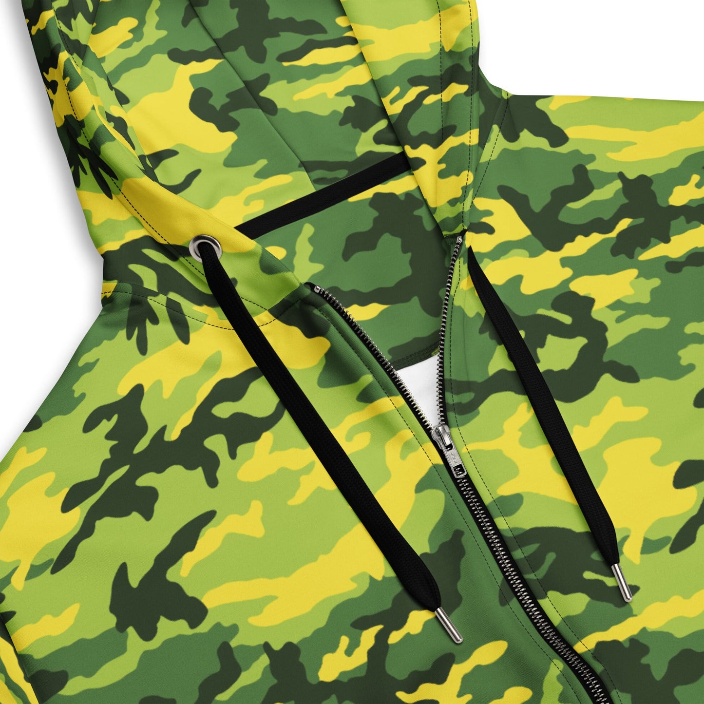 American M81 Yellow Jacket Safety CAMO Unisex Zip Hoodie