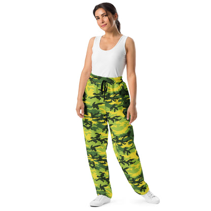 American M81 Yellow Jacket Safety CAMO Wide-leg joggers - Joggers