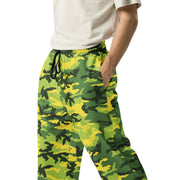 Classic M81 Yellow Jacket Safety CAMO Unisex Wide-Leg Joggers