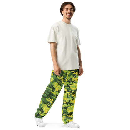 American M81 Yellow Jacket Safety CAMO Wide-leg joggers - Joggers