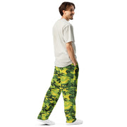 Classic M81 Yellow Jacket Safety CAMO Unisex Wide-Leg Joggers