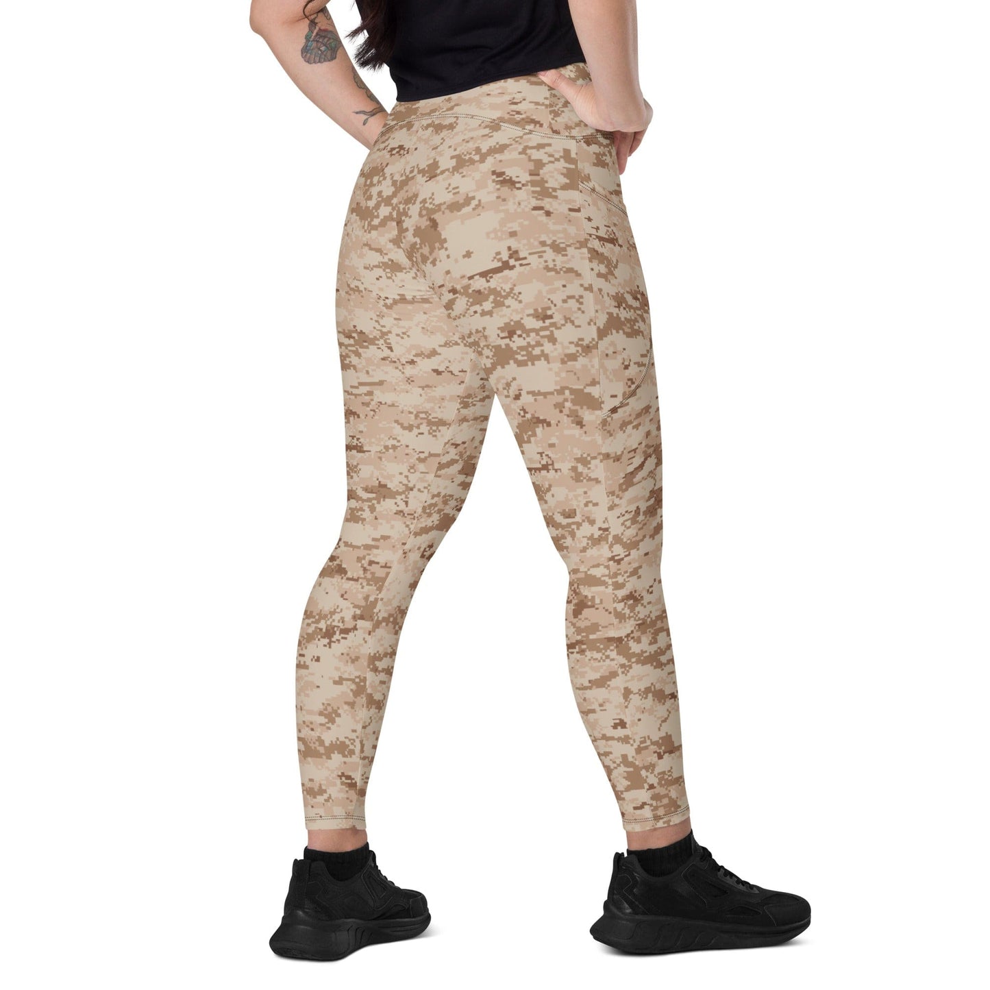 American MARPAT Desert CAMO Leggings with pockets - 2XS - Womens With Pockets