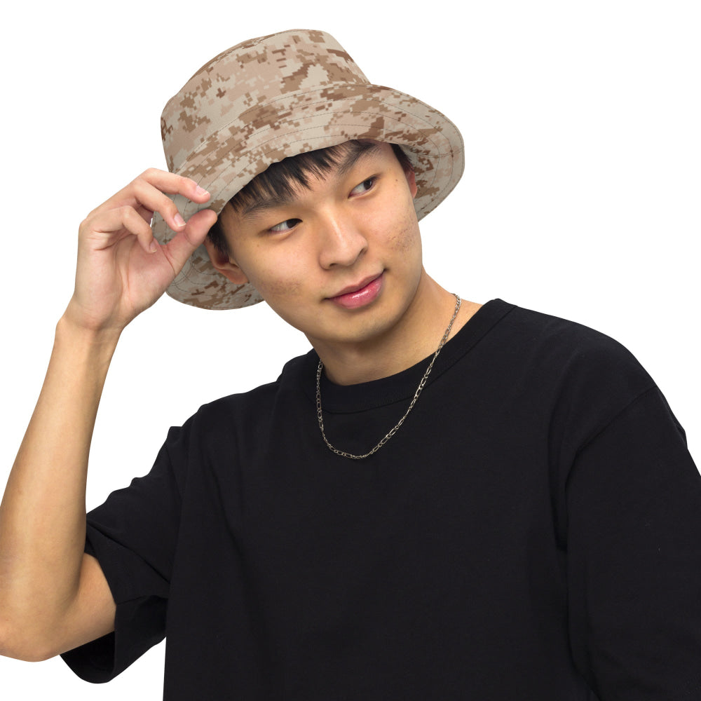 American MARPAT Desert CAMO Reversible bucket hat - Bucket Hat