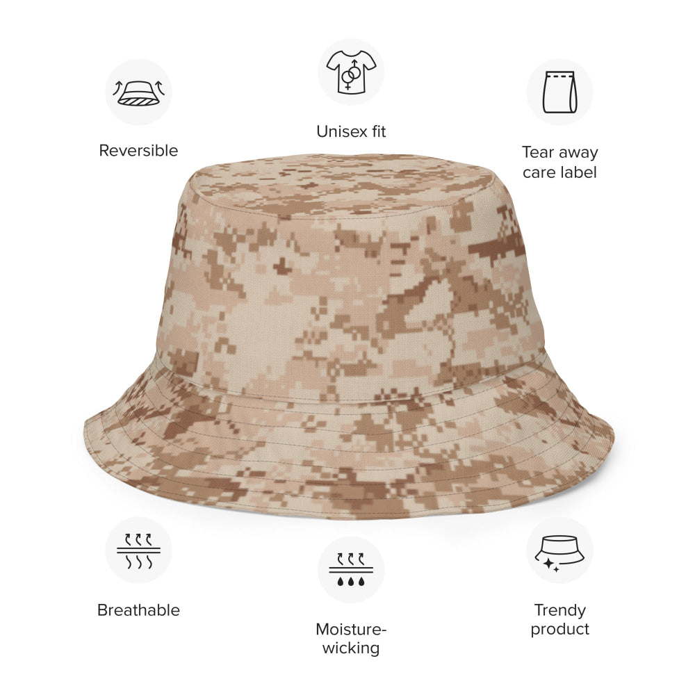 American MARPAT Desert CAMO Reversible bucket hat - Bucket Hat