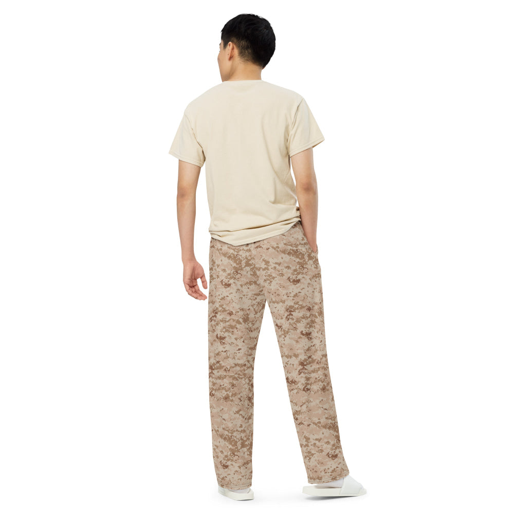 American MARPAT Desert CAMO unisex wide-leg pants - Unisex Wide-Leg Pants