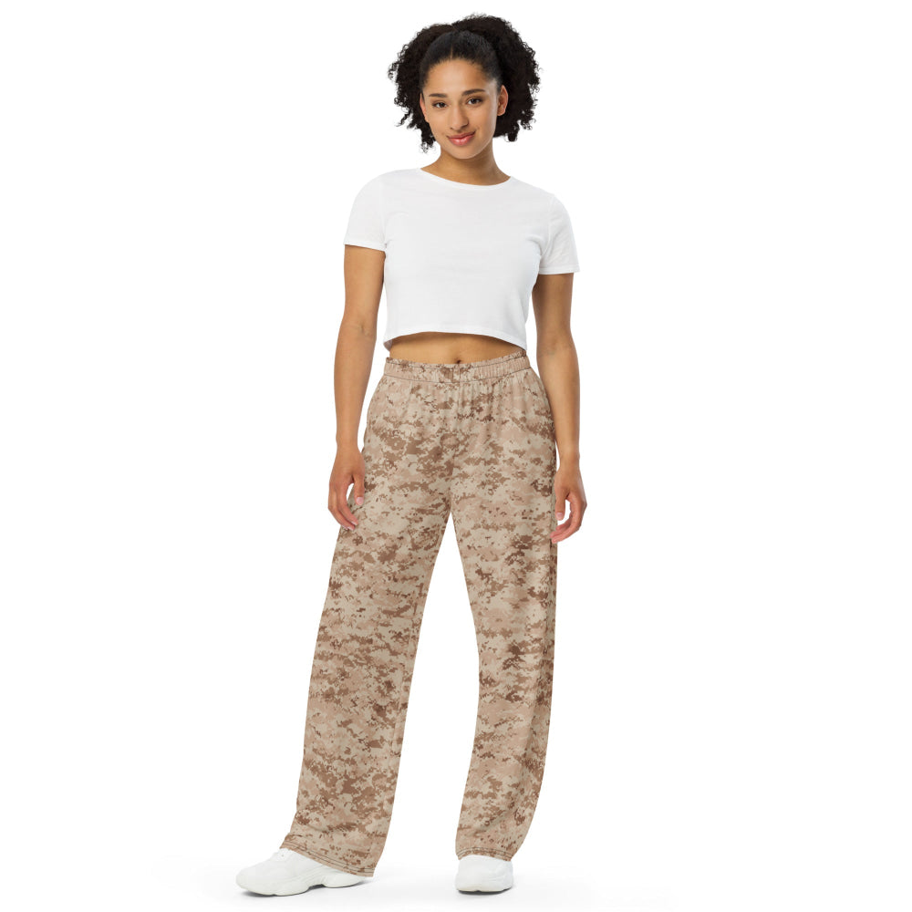 American MARPAT Desert CAMO unisex wide-leg pants - Unisex Wide-Leg Pants