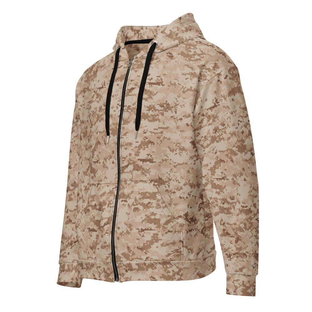 American MARPAT Desert CAMO Unisex zip hoodie - Zip Hoodie