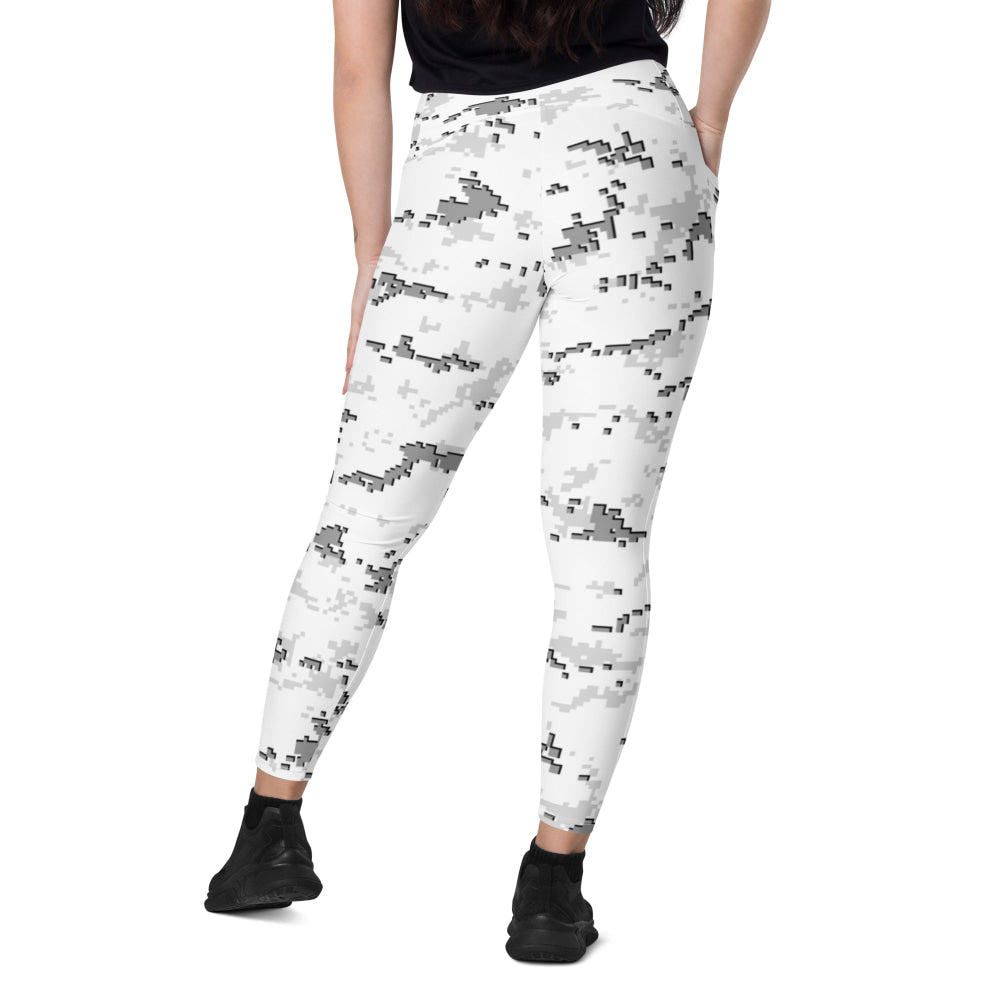 American MARPAT Snow CAMO Leggings with pockets - Womens With Pockets