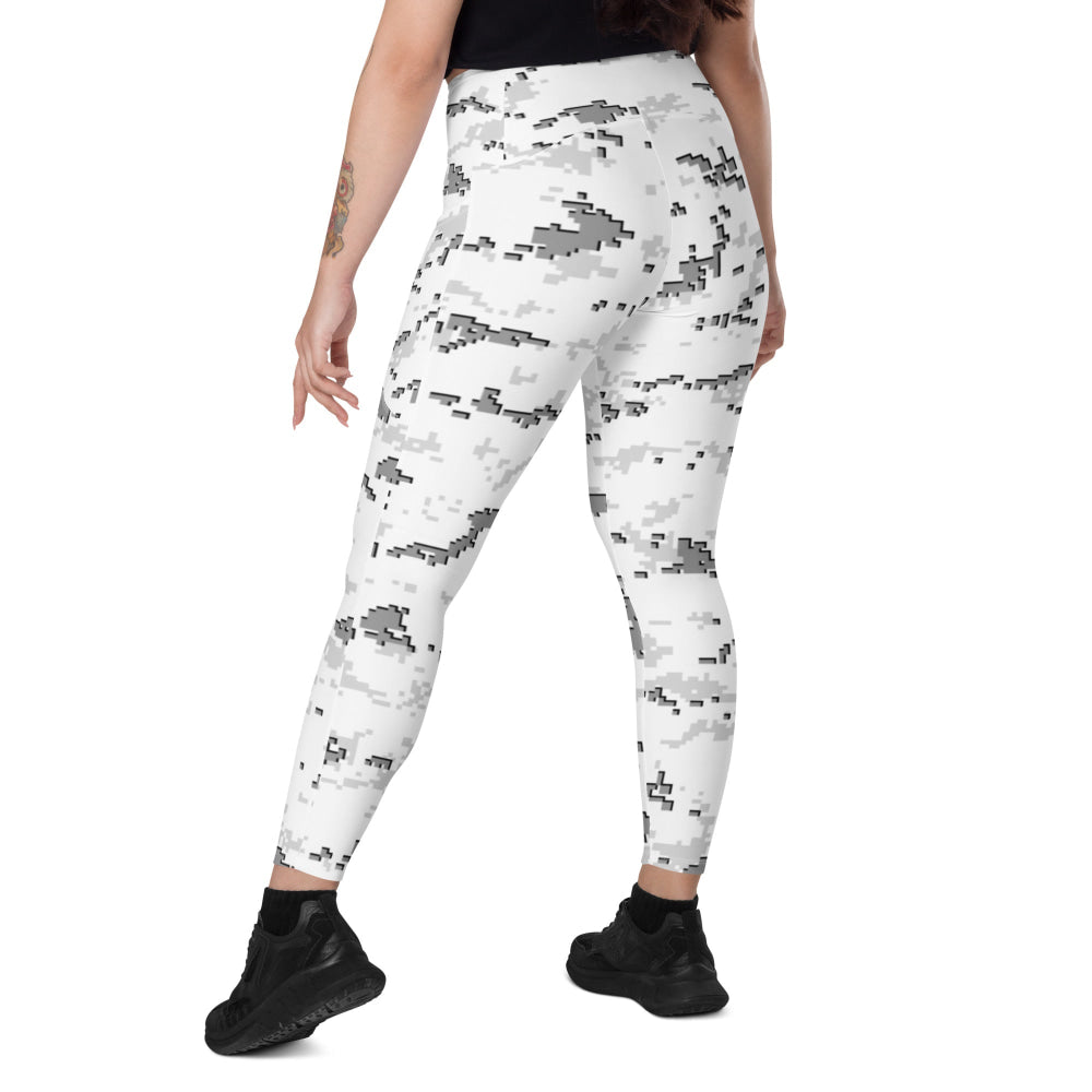 American MARPAT Snow CAMO Leggings with pockets - Womens With Pockets