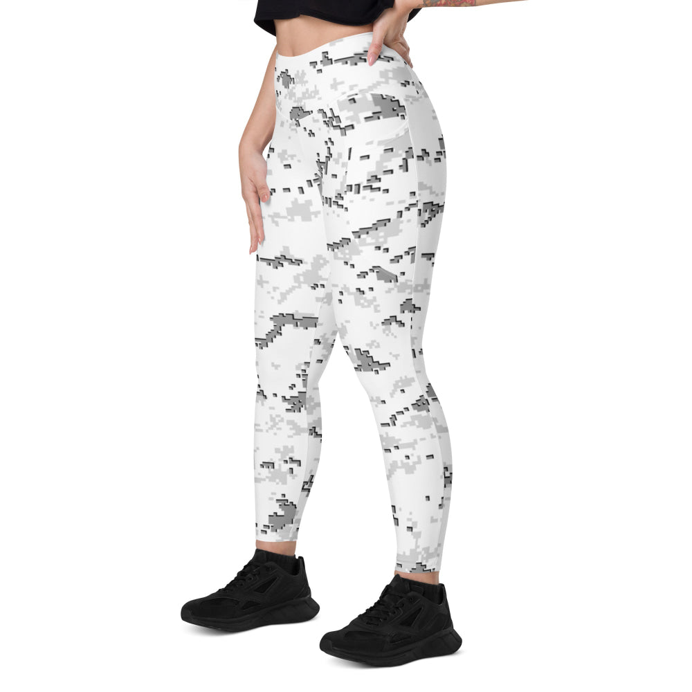 American MARPAT Snow CAMO Leggings with pockets - Womens With Pockets