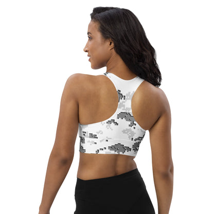 American MARPAT Snow CAMO Longline sports bra - Womens Sports Bra