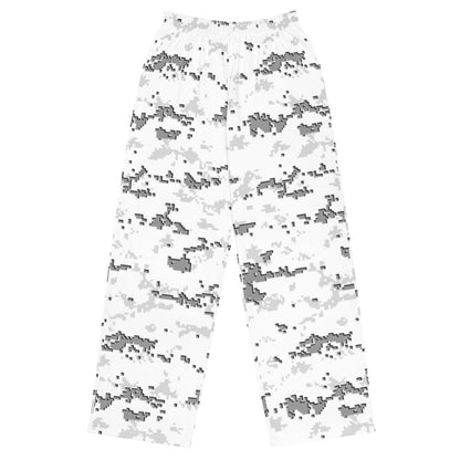 American MARPAT Snow CAMO unisex wide-leg pants - 2XS - Unisex Wide-Leg Pants