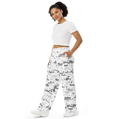 American MARPAT Snow CAMO unisex wide-leg pants - Unisex Wide-Leg Pants