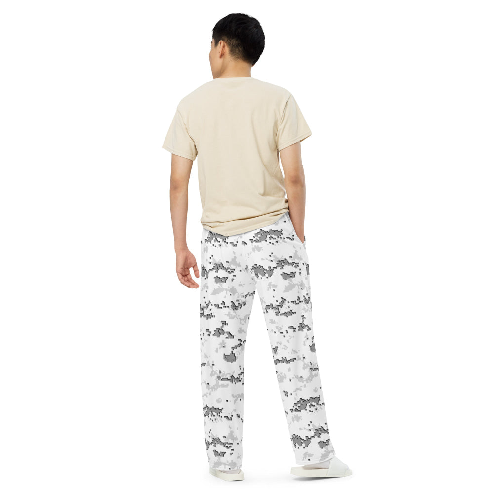 American MARPAT Snow CAMO unisex wide-leg pants - Unisex Wide-Leg Pants