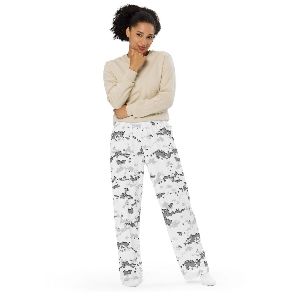 American MARPAT Snow CAMO unisex wide-leg pants - Unisex Wide-Leg Pants