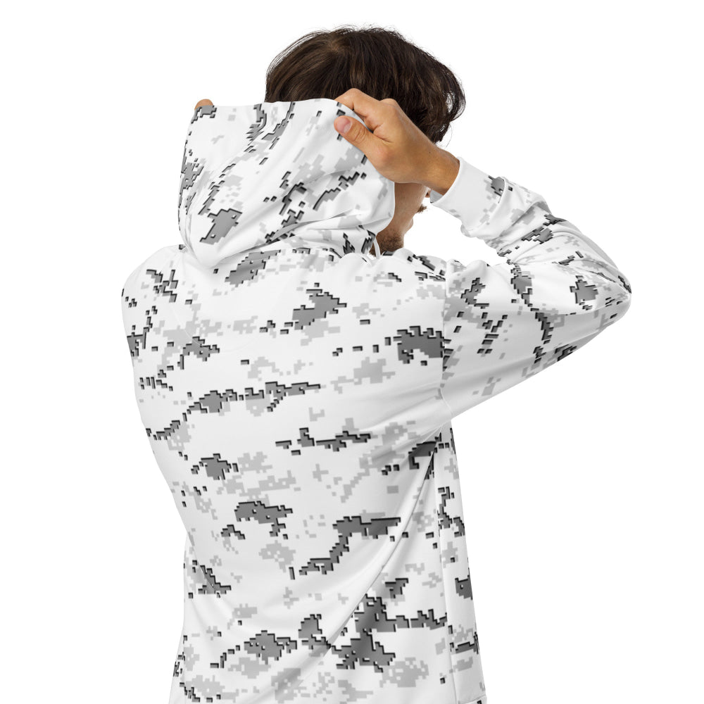 American MARPAT Snow CAMO Unisex zip hoodie - Zip Hoodie