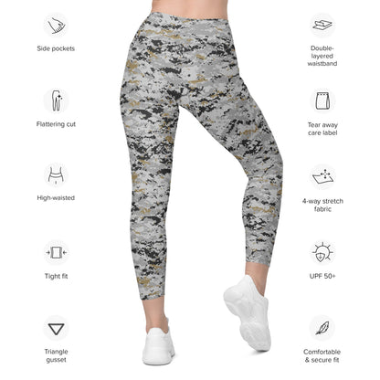 American MARPAT Urban Trial CAMO Leggings with pockets - Womens With Pockets