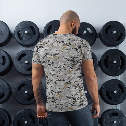 American MARPAT Urban Trial CAMO Men’s Athletic T-shirt - Mens T-Shirt