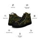 American MARPAT Woodland CAMO Men’s high top canvas shoes - High Top Canvas Shoes