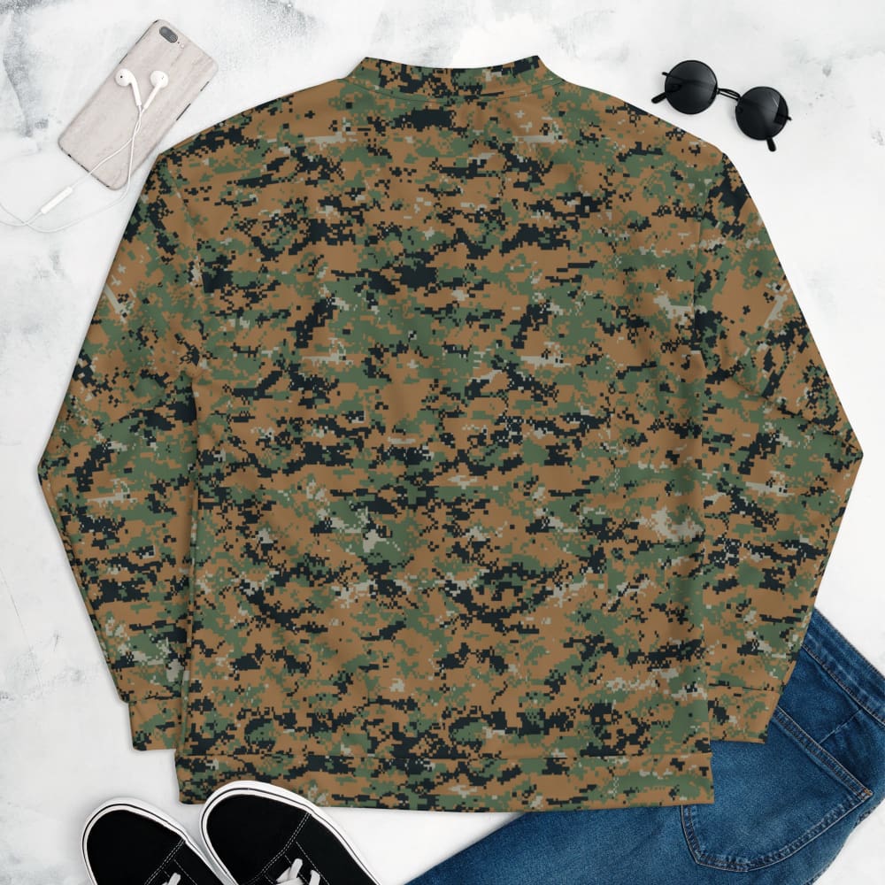 CAMO HQ - American MARPAT Woodland CAMO Unisex Bomber Jacket