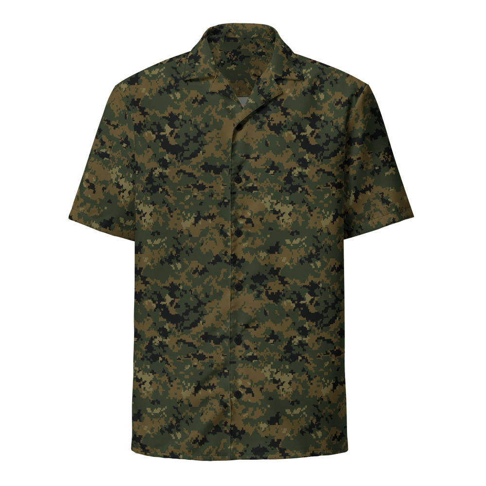 American MARPAT Woodland CAMO Unisex button shirt - Button Shirt