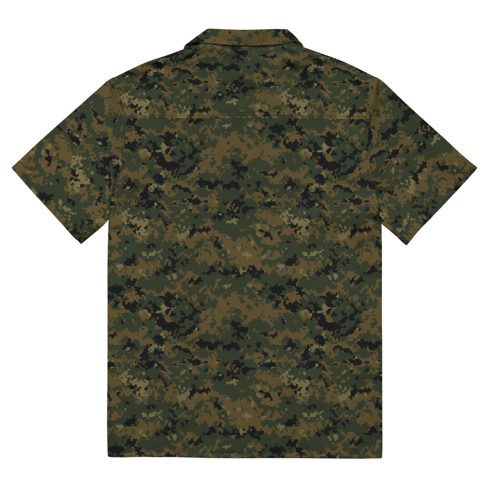 American MARPAT Woodland CAMO Unisex button shirt - Button Shirt