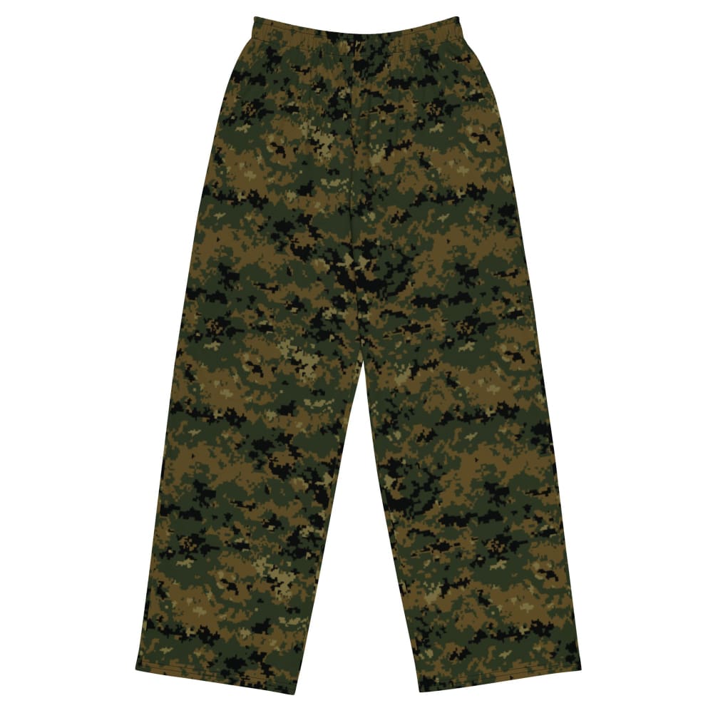 American MARPAT Woodland CAMO unisex wide-leg pants - 2XS - Unisex Wide-Leg Pants
