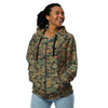 American MARPAT Woodland CAMO Unisex zip hoodie