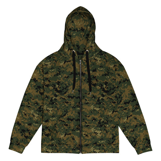 American MARPAT Woodland CAMO Unisex zip hoodie - Zip Hoodie