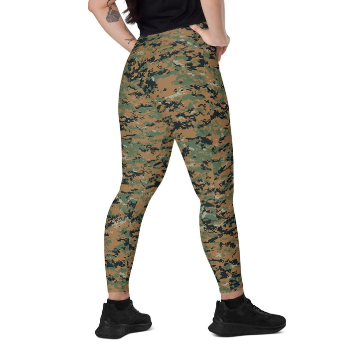 American MARPAT Woodland CAMO Women’s Leggings with pockets - 2XS