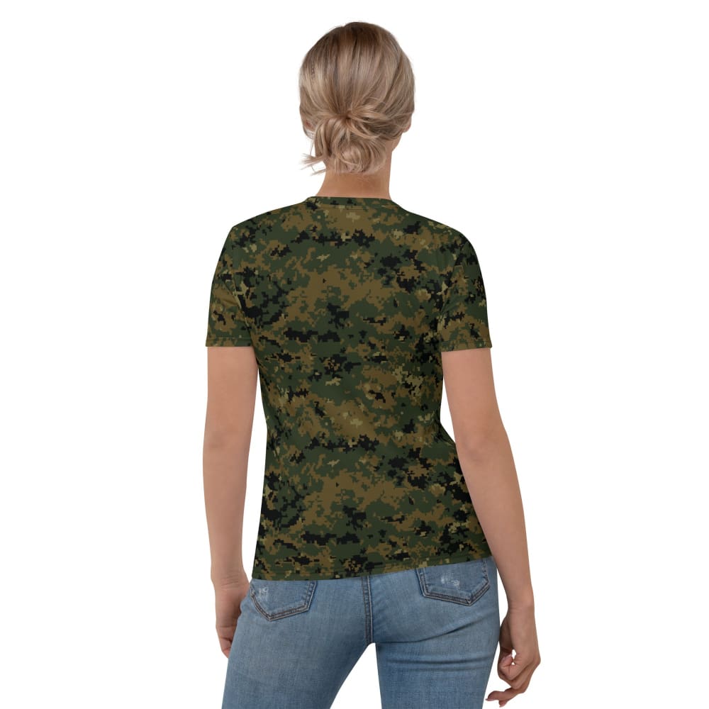American MARPAT Woodland CAMO Women’s T-shirt - Womens T-Shirt
