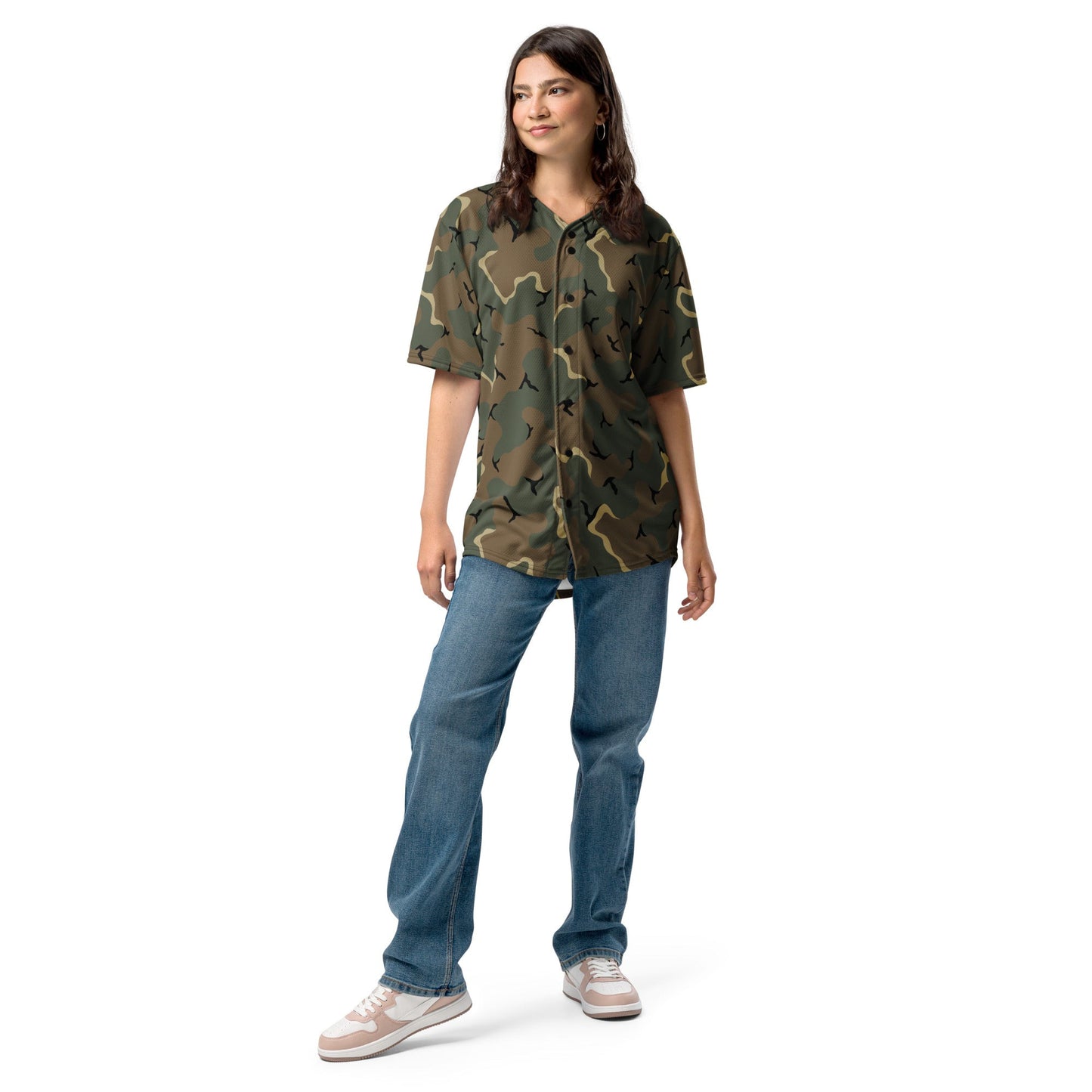 American MERDC Vehicle Woodland CAMO baseball jersey - Baseball Jerseys