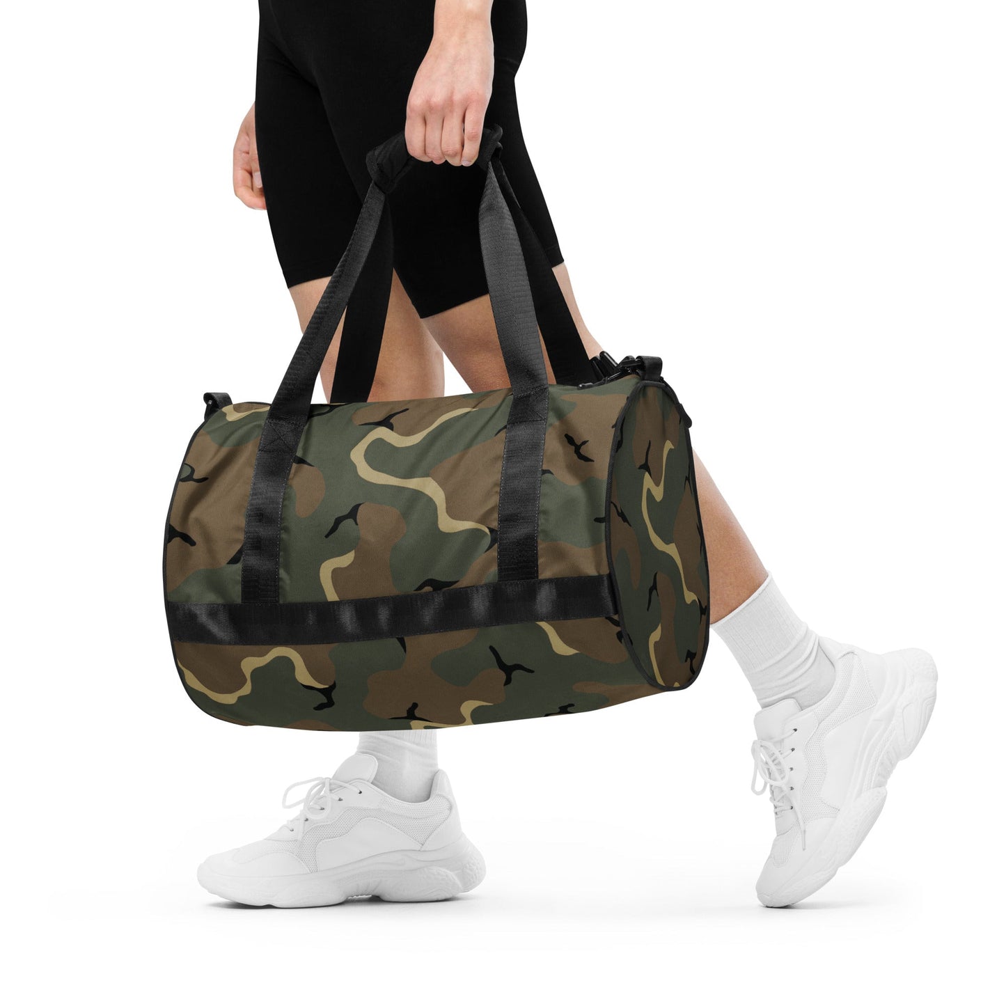 American MERDC Vehicle Woodland CAMO gym bag - Gym Bags
