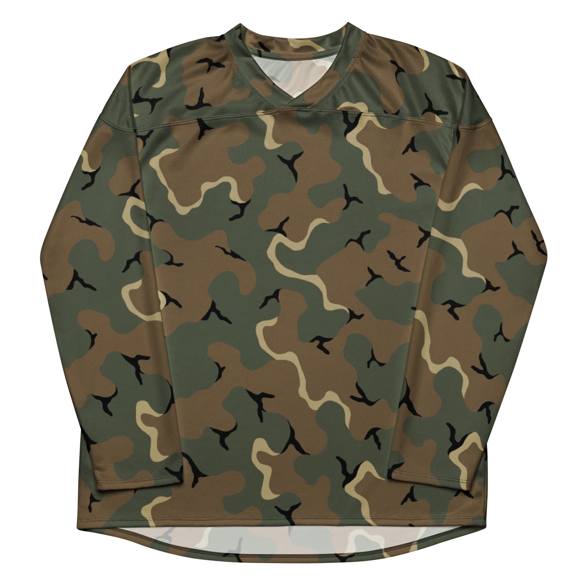 American MERDC Vehicle Woodland CAMO hockey fan jersey - Hockey Jerseys