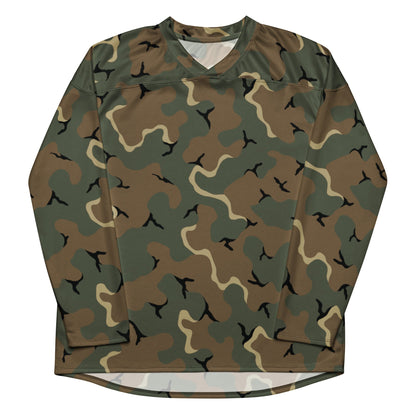American MERDC Vehicle Woodland CAMO hockey fan jersey - Hockey Jerseys