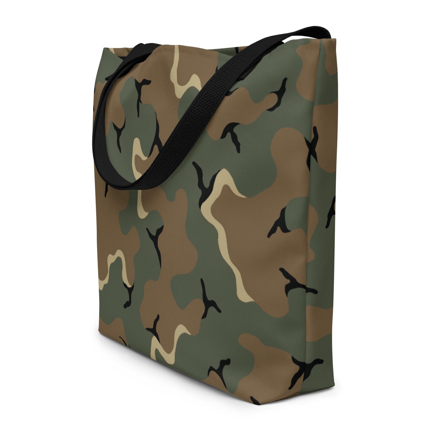 American MERDC Vehicle Woodland CAMO Large Tote Bag - Bags