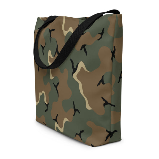 American MERDC Vehicle Woodland CAMO Large Tote Bag - Bags