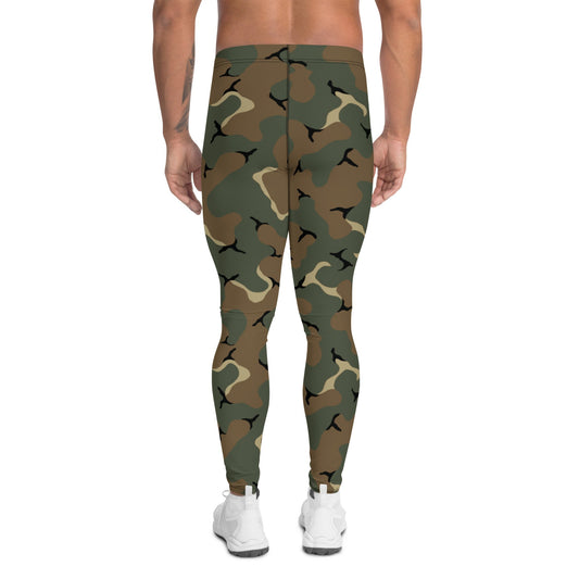 American MERDC Vehicle Woodland CAMO Mens Leggings