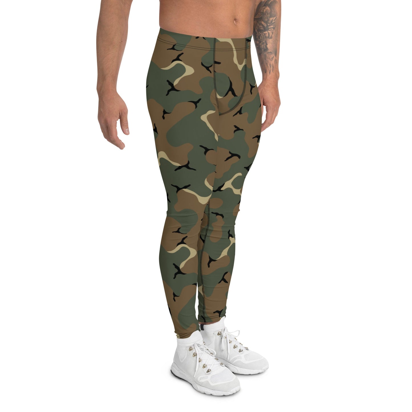 American MERDC Vehicle Woodland CAMO Mens Leggings