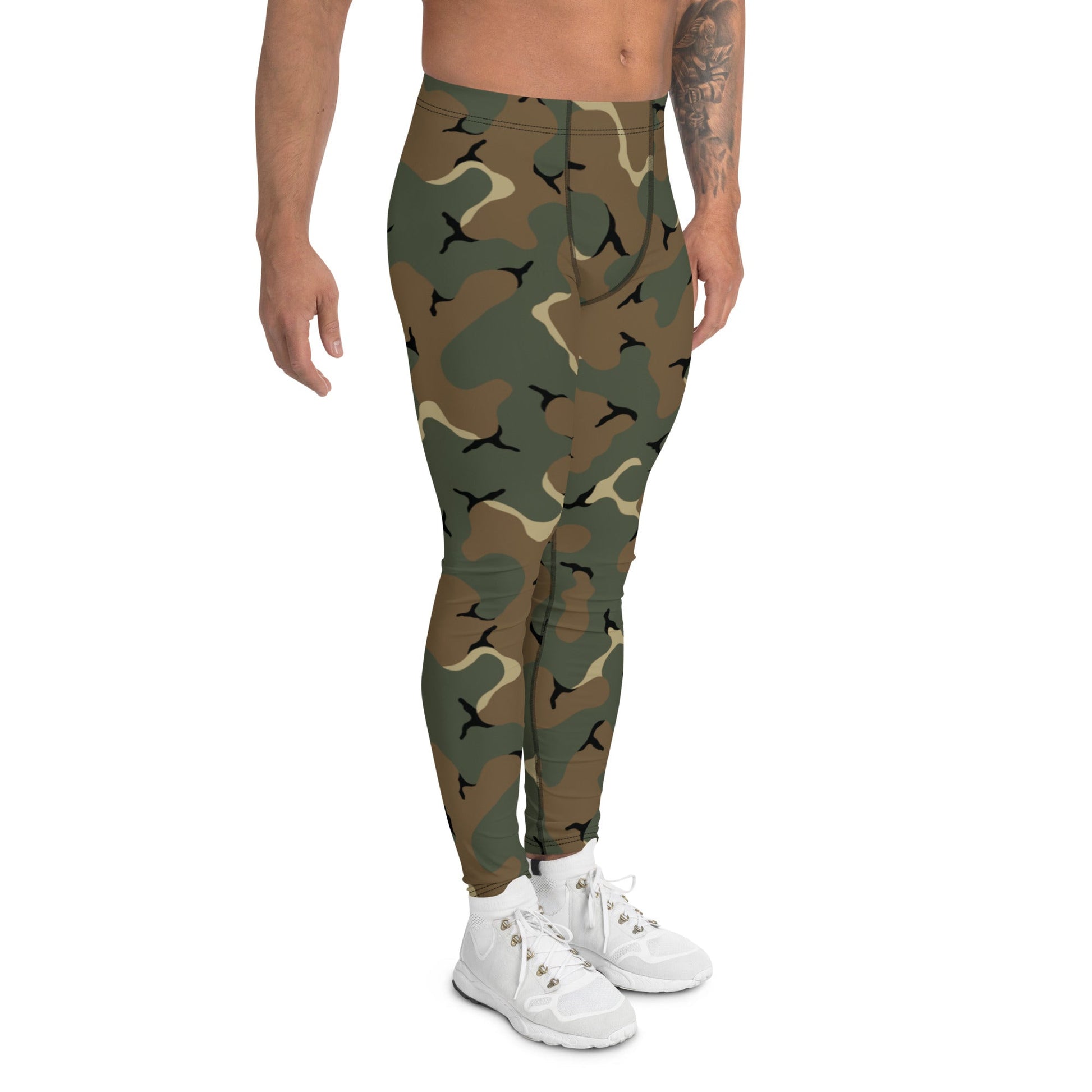 American MERDC Vehicle Woodland CAMO Mens Leggings